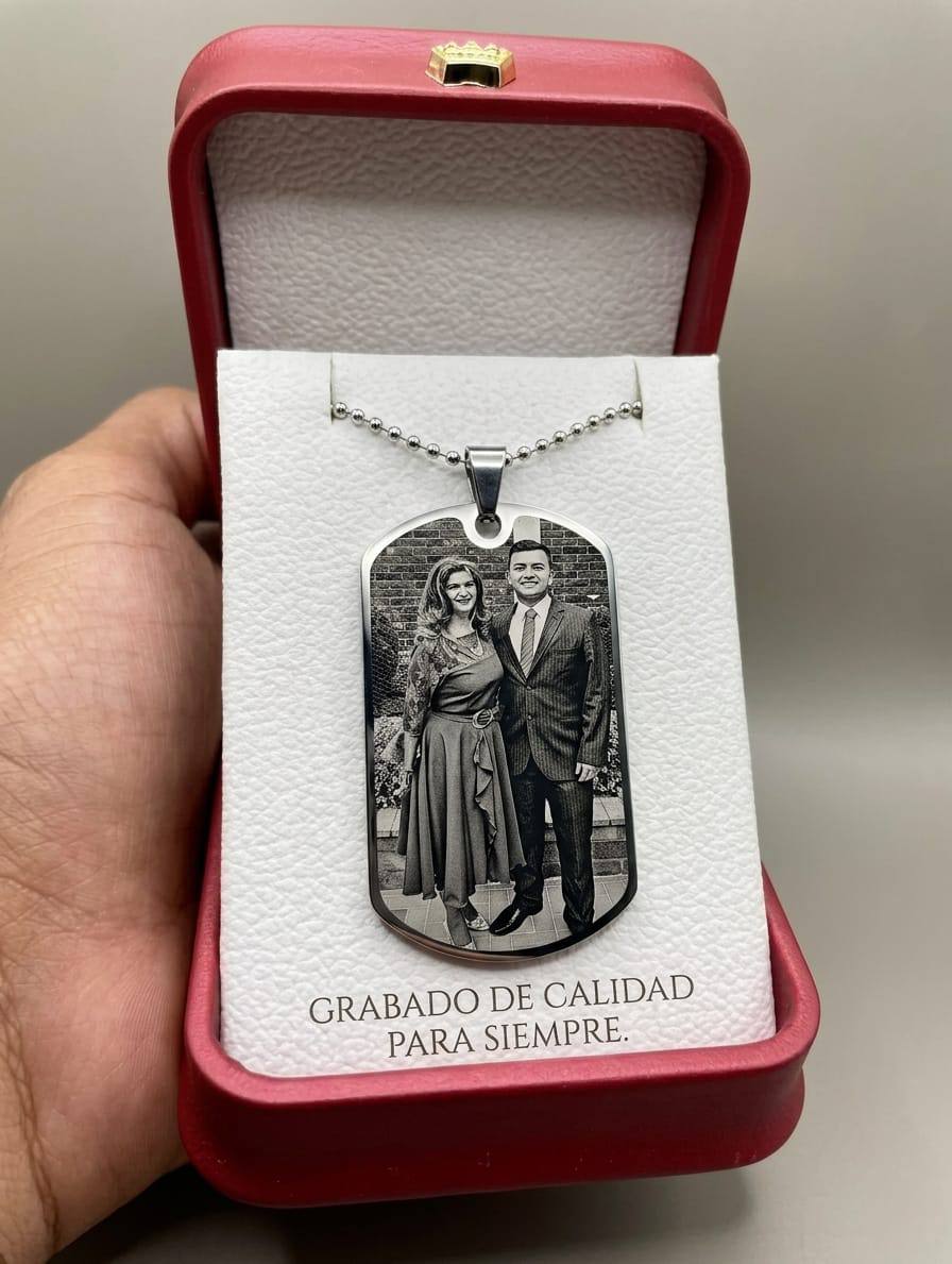 Placa con fotograbado personalizado